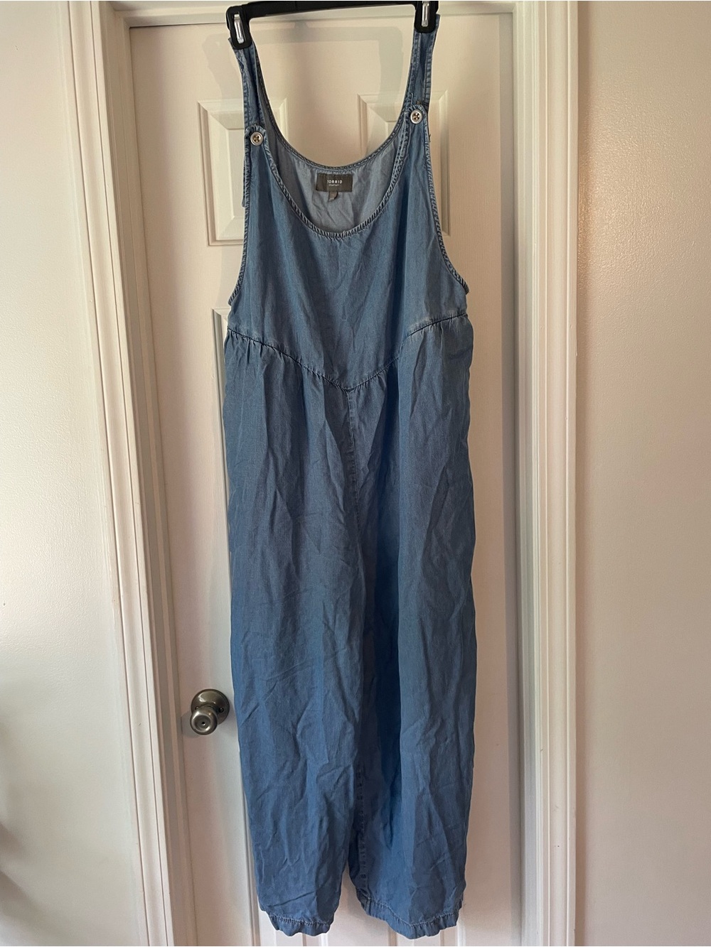 torrid Light Blue Denim Jumpsuit